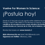 Se abren las postulaciones al Premio For Women in Science 2021