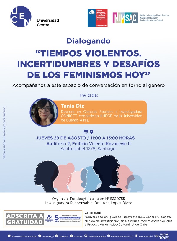 Conversatorio: “Tiempos violentos. Incertidumbres y desafíos de los feminismos hoy”