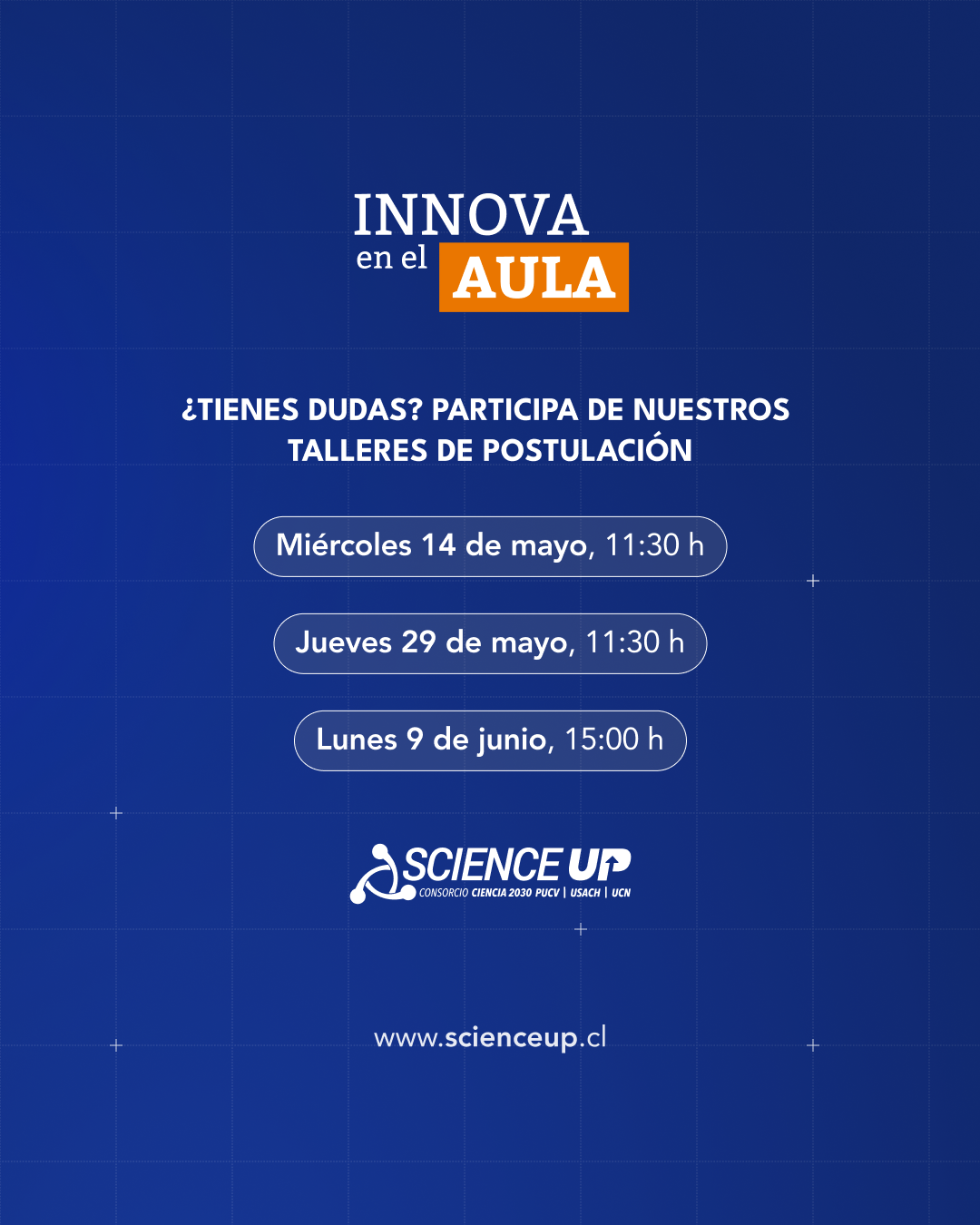 Inscripción al 3er taller de postulación "Innova en el Aula"