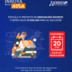 Inscripciones abiertas a la tercera versión del programa “Innova en el Aula” de Science Up 
