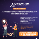 Minor en Innovación y Emprendimiento PUCV: Hasta el 12 de diciembre está abierto el proceso de adscr...