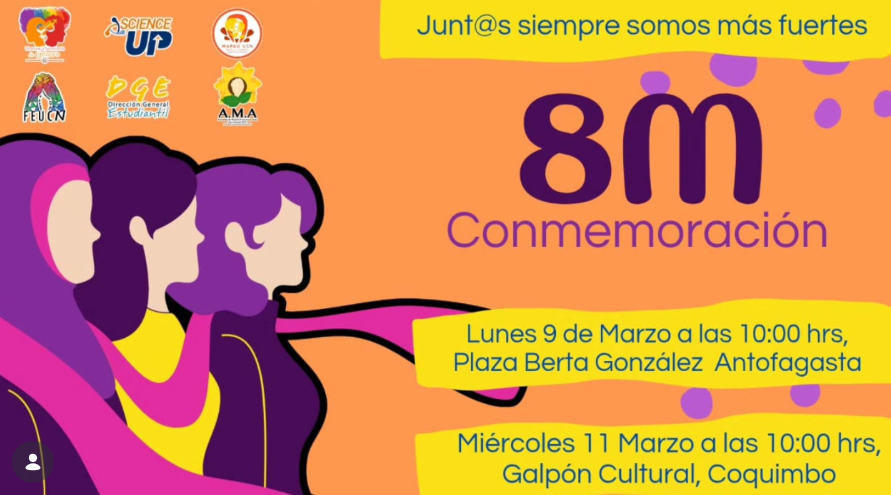 Evento conmemorativo de 8M en la UCN