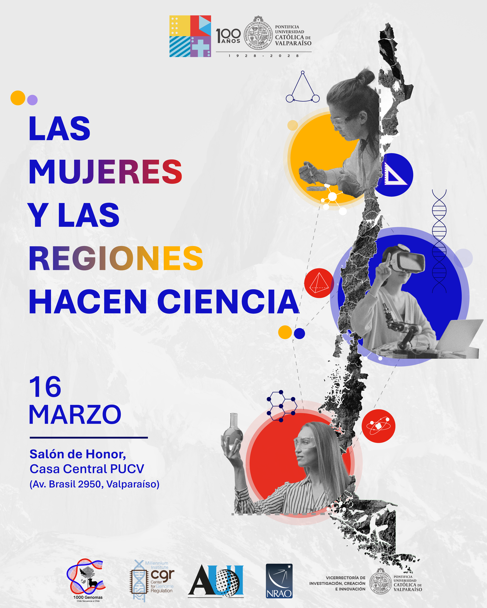 Evento “Las mujeres y las regiones hacen ciencia” en la PUCV