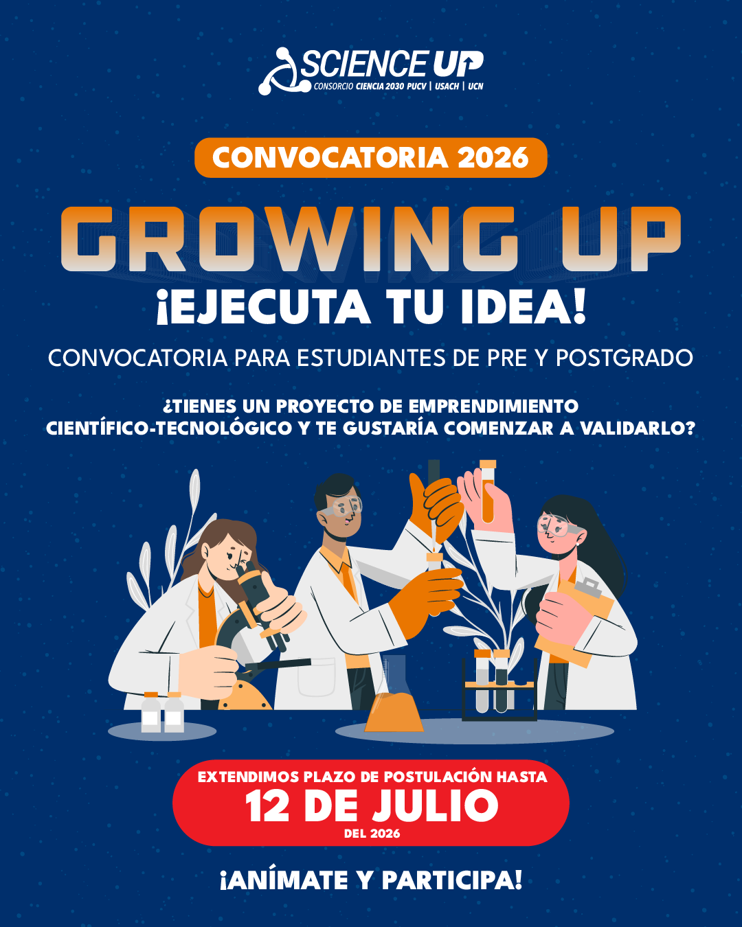 Postulaciones al Programa "Growing Up: Ejecuta tu Idea" 2026