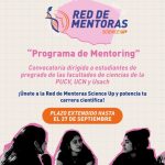 Red de Mentoras Science Up abre convocatoria para estudiantes de pregrado de Facultades de Ciencias ...